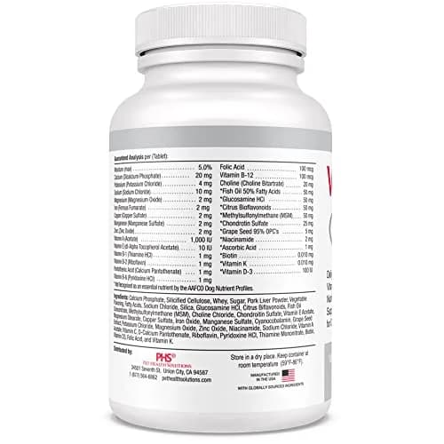 Vita-Tabs Silver Senior Dog Supplement 100 Chewables | Supports Bones, Joints, Energy & Immunity thumbnail 3