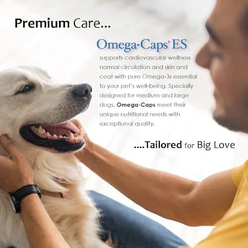 Omega-Caps ES Extra Strength for Large & Giant Dogs 60 Softgel Capsules | Omega-3 & Omega-6 Fatty Acids Support thumbnail 8