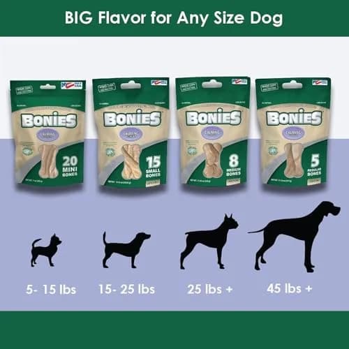 Bonies Natural Calming Formula Small-Sized Dog Bone | Supports Anxiety & Dental Health thumbnail 6