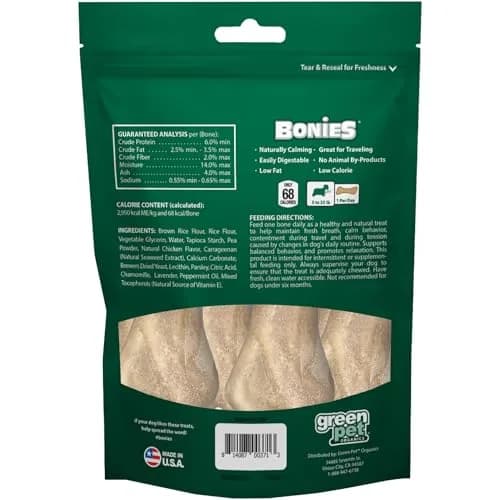 Bonies Natural Calming Formula Small-Sized Dog Bone | Supports Anxiety & Dental Health thumbnail 7