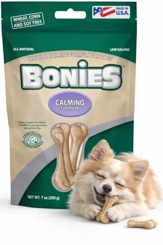 Pet Health Solutions Bonies Natural Calming Formula Dog Treats - Chicken, 20 Bones | Supports Anxiety & Breath thumbnail 1