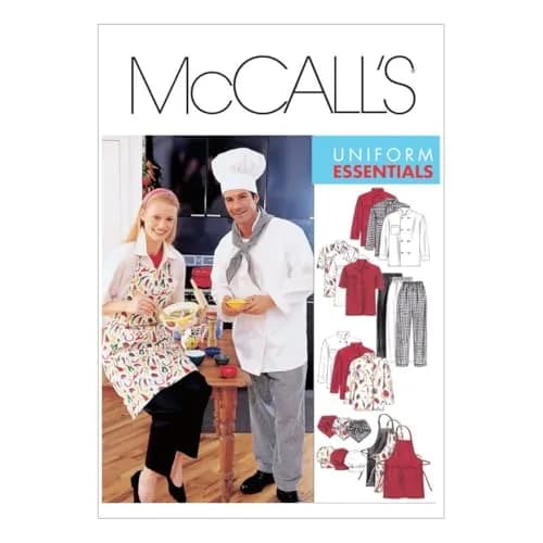 McCall Patterns M2233MED Misses' & Men's Jacket, Shirt, Apron, Pants, Hat, Neckerchief | Sewing Pattern for Medium thumbnail 1