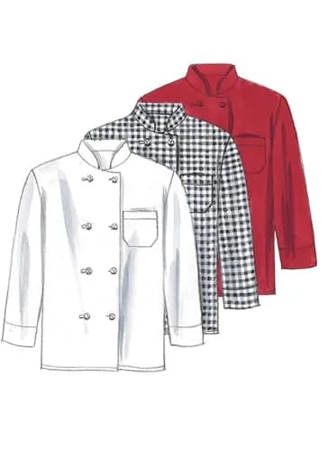 McCall Patterns M2233MED Misses' & Men's Jacket, Shirt, Apron, Pants, Hat, Neckerchief | Sewing Pattern for Medium thumbnail 4