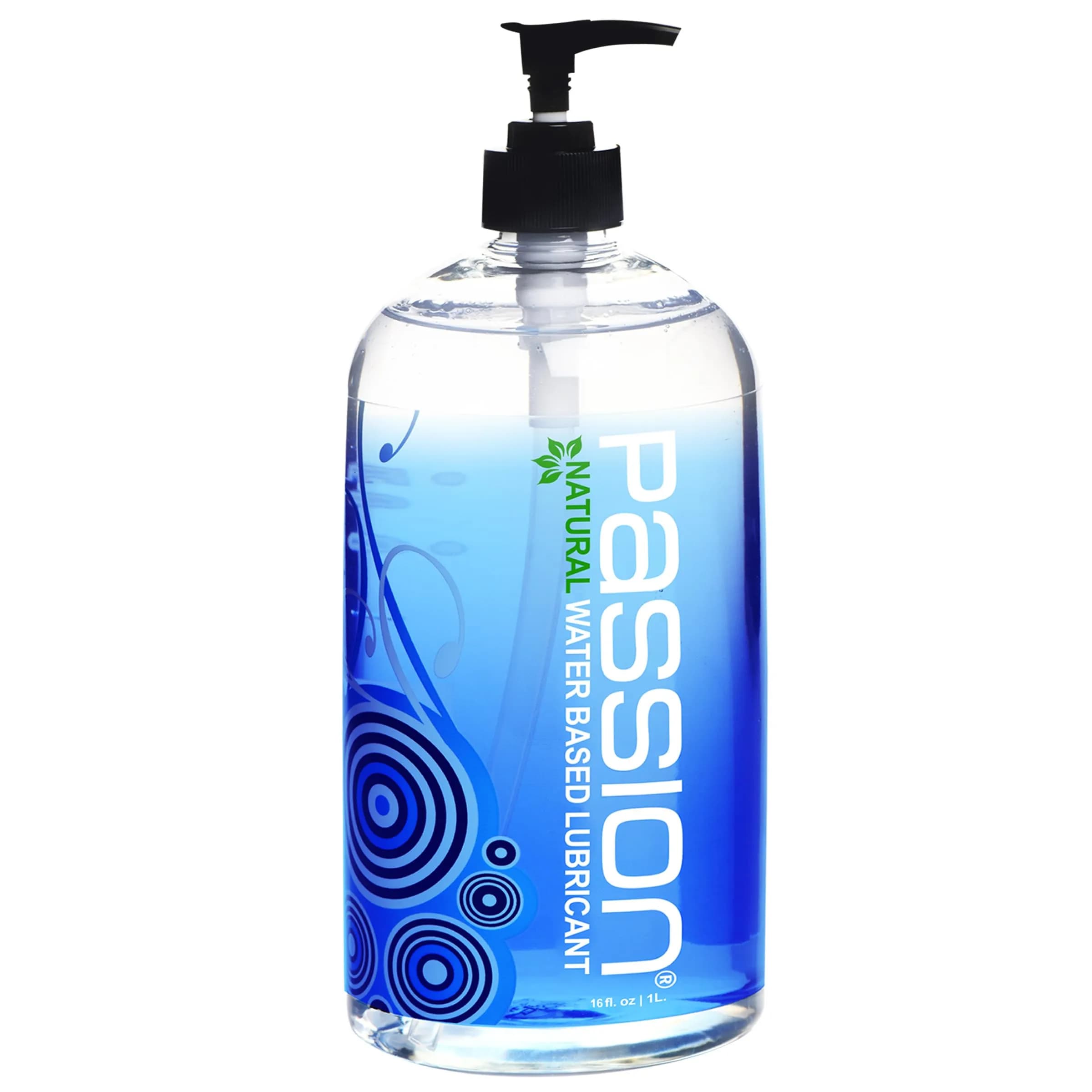 Passion Natural Water-Based Personal Lubricant 16 Fl Oz | Smooth, Non-Sticky, Easy-to-Clean Formula for Comfortable Use — 16 Fl Oz