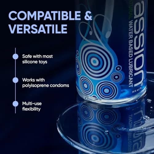 Passion Natural Water-Based Personal Lubricant 16 Fl Oz | Smooth, Non-Sticky, Easy-to-Clean Formula for Comfortable Use thumbnail 5