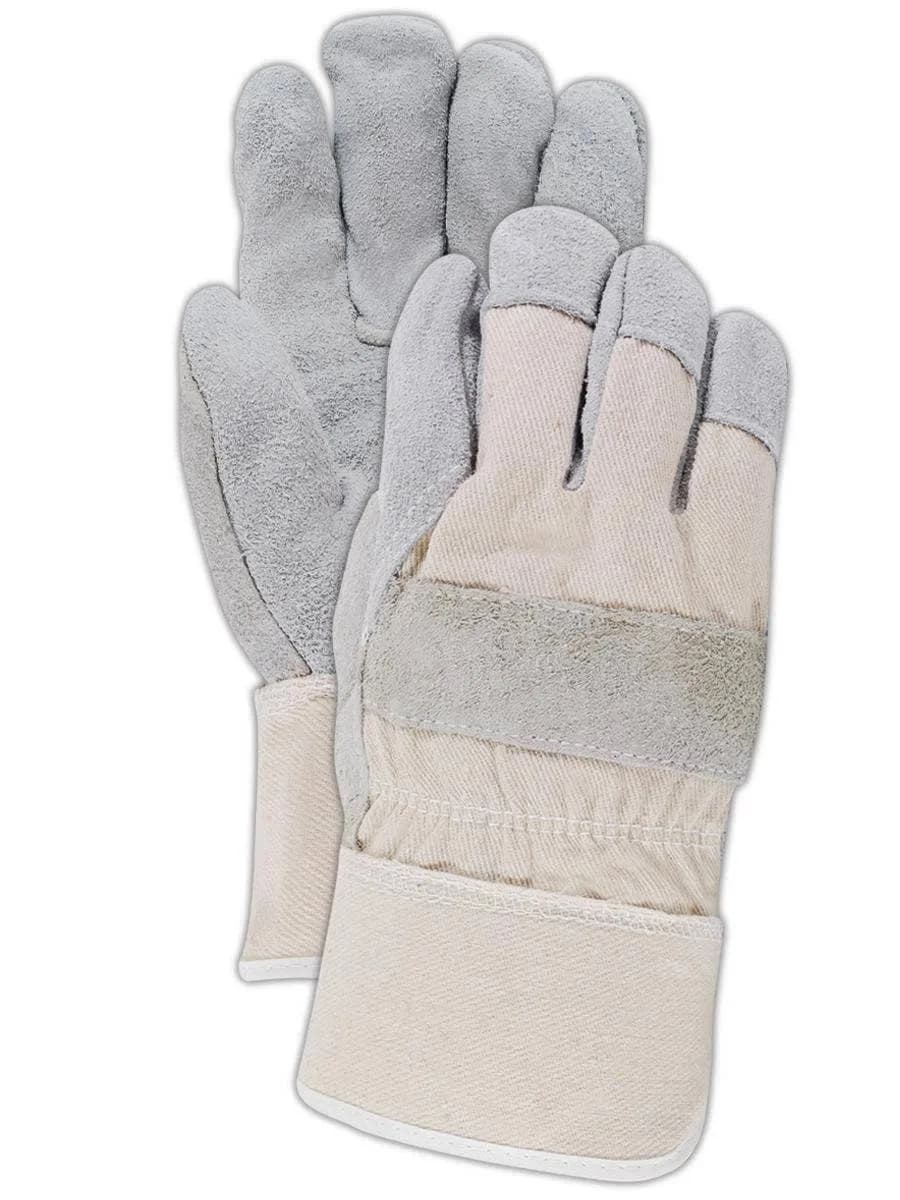 MAGID DuraMaster Leather Glove, Safety Cuff, X-Large (12 Pair), Gray | Abrasion & Tool Handling