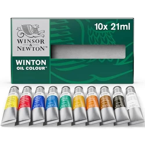 Winsor & Newton Winton Oil Color Basic Set, 10 x 21ml Tubes | Conforms to ASTM D4236 thumbnail 1