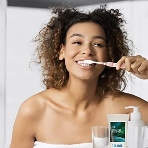Desert Essence Tea Tree Oil Toothpaste - Mint - 6.25 Oz - Pack of 2 | Deep Cleans Teeth & Gums thumbnail 6
