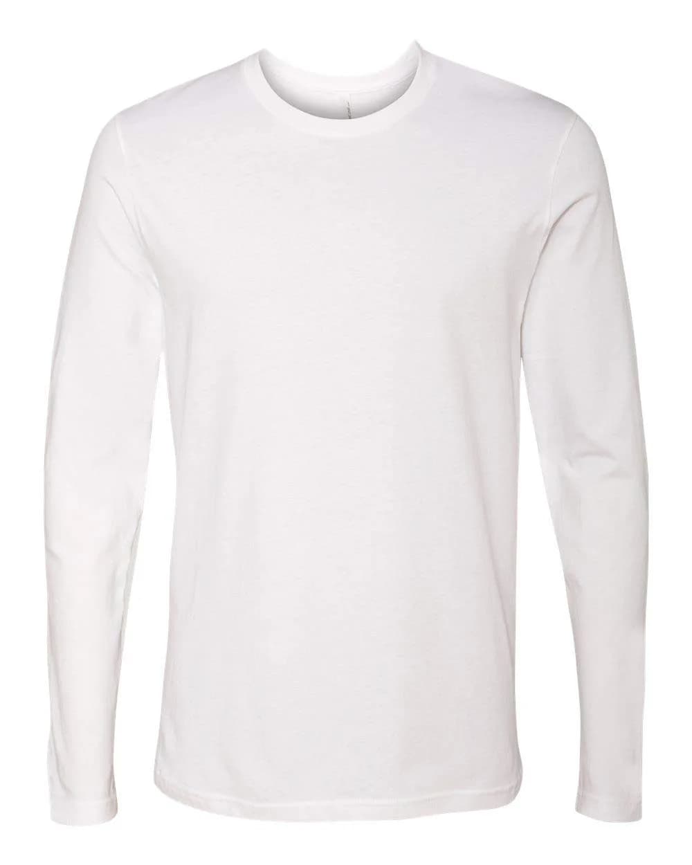 The Next Level Men's Long-Sleeve Poly/Cotton Thermal White S | Support for Indian Climate