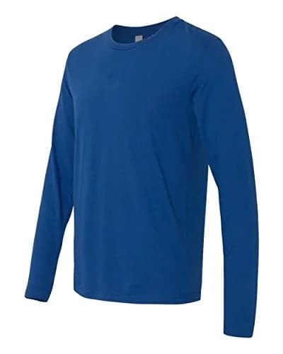 The Next Level Men's Long-Sleeve Poly/Cotton Thermal White S | Support for Indian Climate thumbnail 2