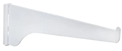 Knape & Vogt Boltless Bracket 6 in. | Adjustable, White Steel, 160 lb capacity thumbnail 1