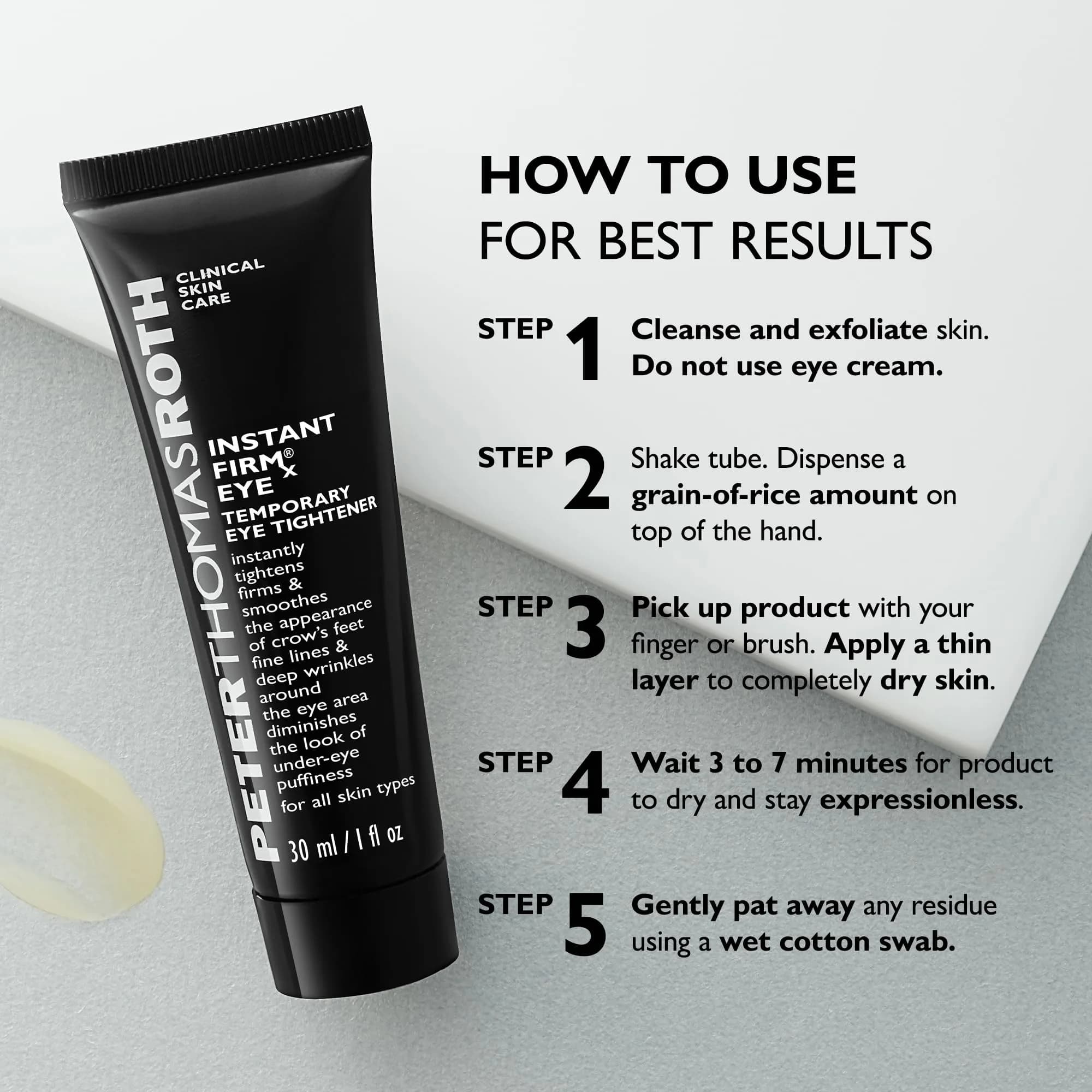 Peter Thomas Roth Instant FIRMx® Eye Temporary Eye Tightener 30ml (1 Fl Oz) | Ophthalmologist-Tested for Instant Firmness - view 6