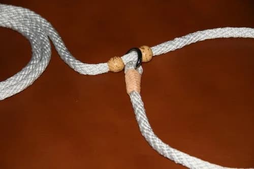 Alvalley Nylon Dog Training Leash with 2 Stoppers 1.83 m (6 ft) | Adjustable Rope Slip Lead with Leather Ends thumbnail 2