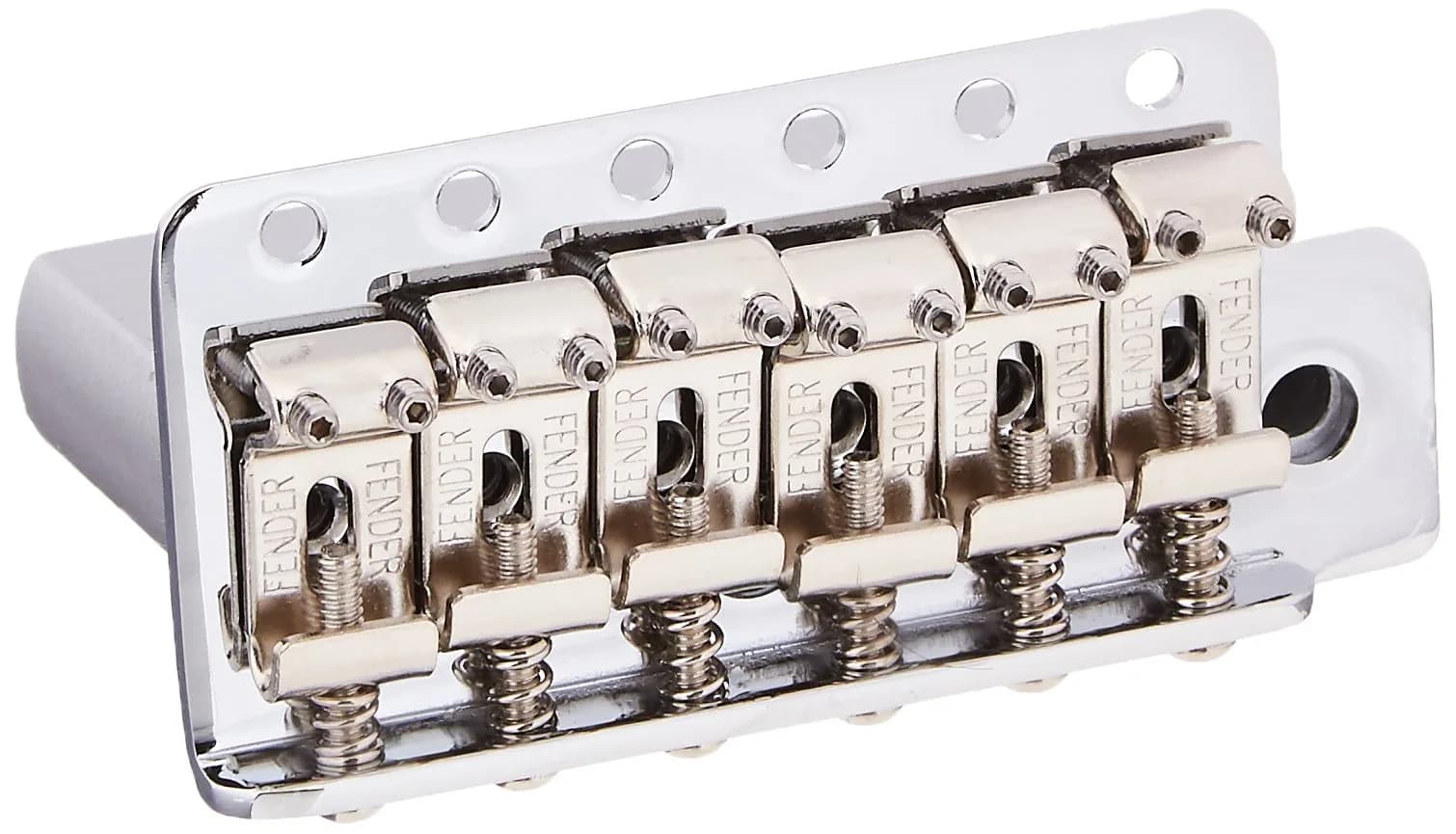 Fender Vintage Strat Bridge Assembly 005-4619-000 | Classic Style for Fender Stratocasters — Chrome