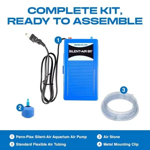 Penn-Plax Silent-Air Aquarium Air Pump with Battery Backup for Fish Tanks up to 29 Gallons | Emergency Power Outage Support (120 chars) thumbnail 7