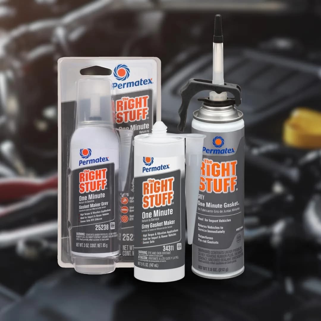 Permatex The Right Stuff 1 Minute Grey Gasket Maker 89ml (3 Fl Oz) | High-Torque Engine Sealant - view 6