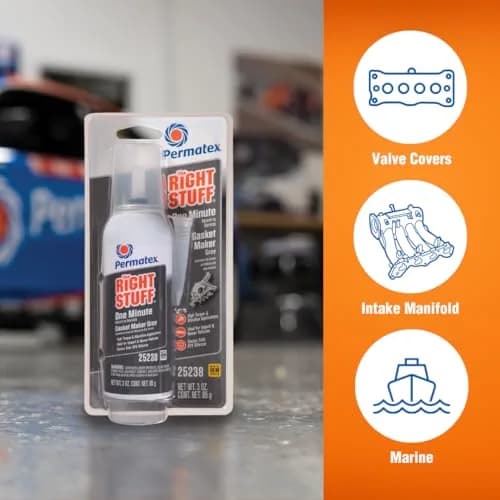 Permatex The Right Stuff 1 Minute Grey Gasket Maker 89ml (3 Fl Oz) | High-Torque Engine Sealant thumbnail 3