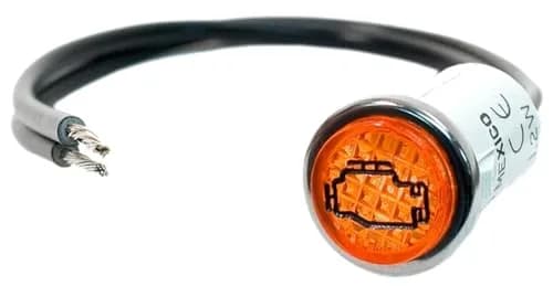 Painless Performance 80207 Check Engine Light Indicator 1/2" Amber Lens | 12V Incandescent Bulb thumbnail 1