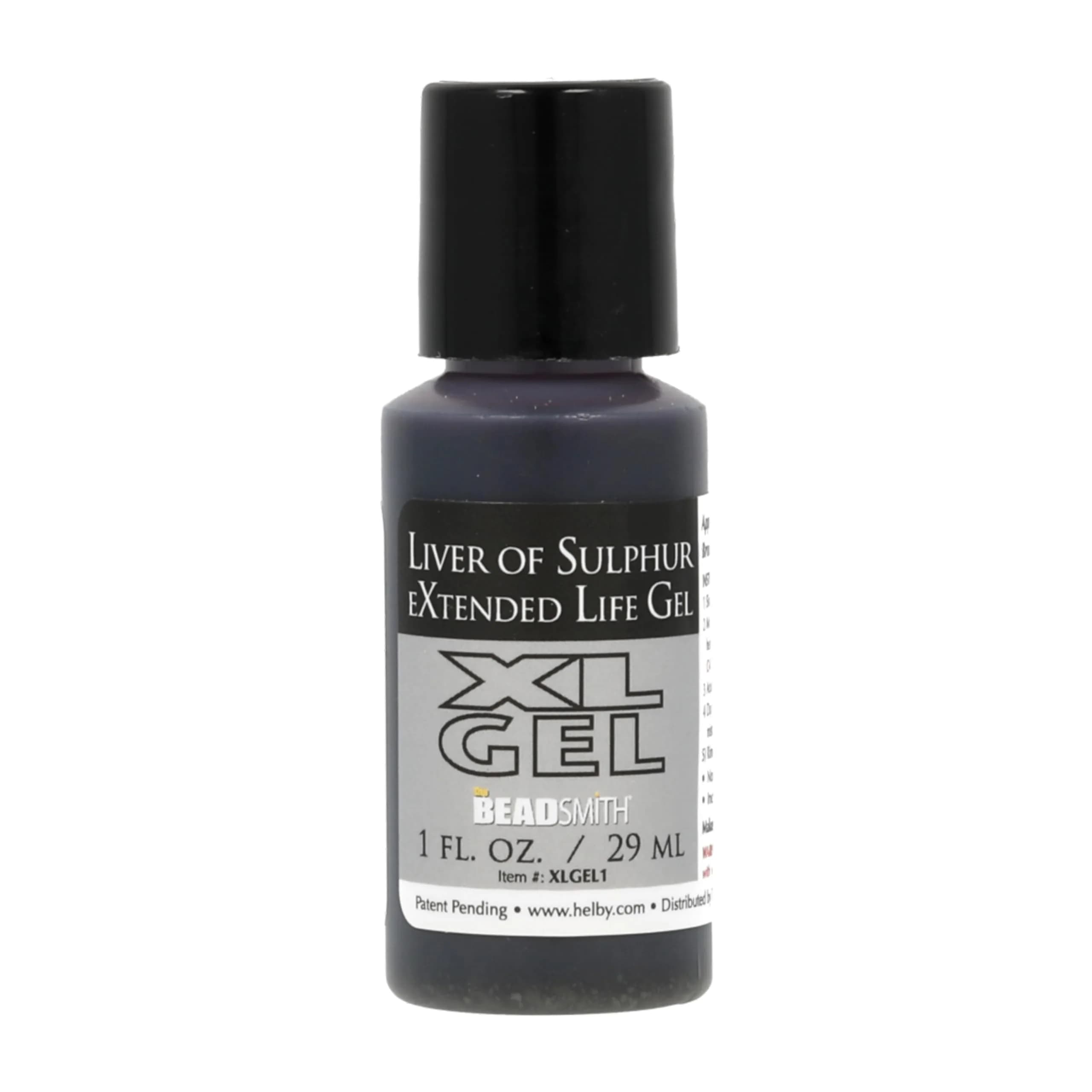 The Beadsmith XL Gel Liver of Sulfur Extended Life Gel | Patina & Oxidation for Jewelry (70-120 chars) — 1 fl oz