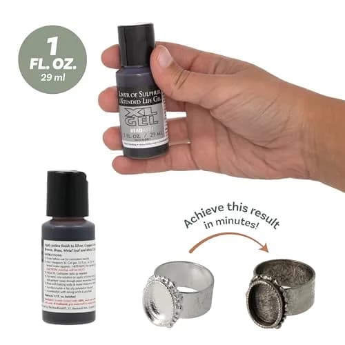 The Beadsmith XL Gel Liver of Sulfur Extended Life Gel | Patina & Oxidation for Jewelry (70-120 chars) thumbnail 5