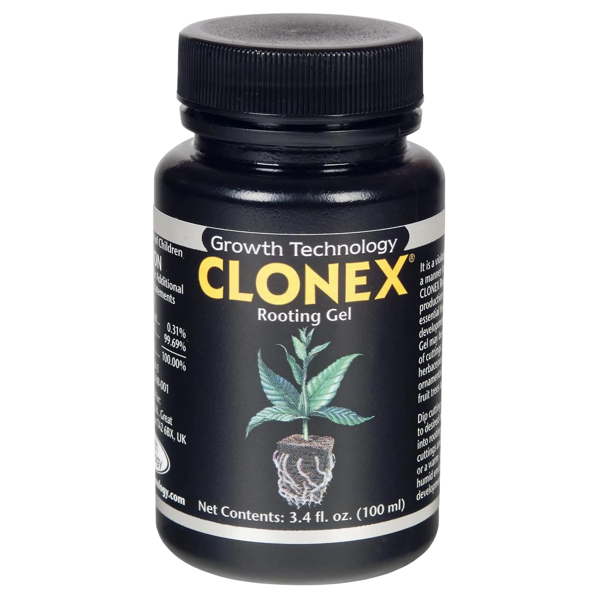Clonex Rooting Gel 100ml (3.38 Fl Oz) | High-Performance Rooting Compound for Plant Cuttings - main product image