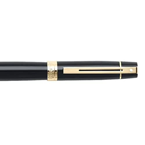 Sheaffer 300 Glossy Black Rollerball Pen with Gold Tone Trim | Elegant, Refillable, Liquid Ink, 1 Count thumbnail 4