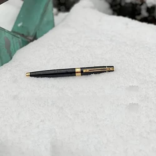 Sheaffer 300 Glossy Black Rollerball Pen with Gold Tone Trim | Elegant, Refillable, Liquid Ink, 1 Count thumbnail 5
