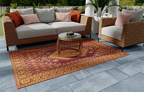 Mad Mats Reversible Outdoor Rug 6' x 9' | Durable UV-Protected Plastic Mat thumbnail 5