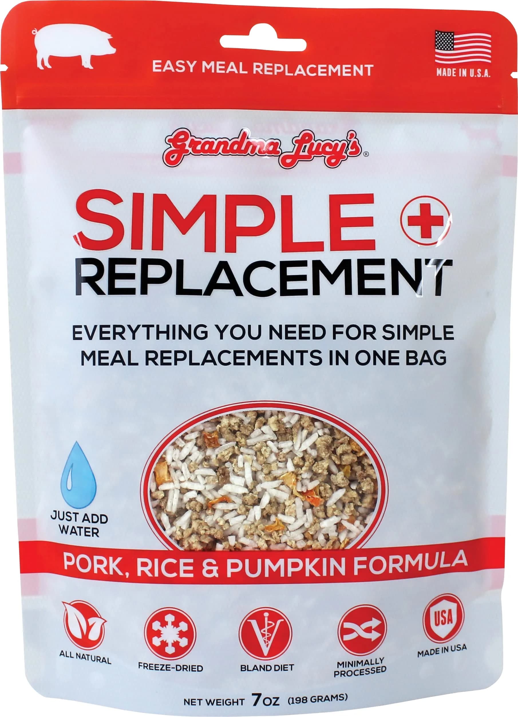 Grandma Lucy's Pork & Rice Digestive Remedy 7oz | Supports Sensitive Stomachs