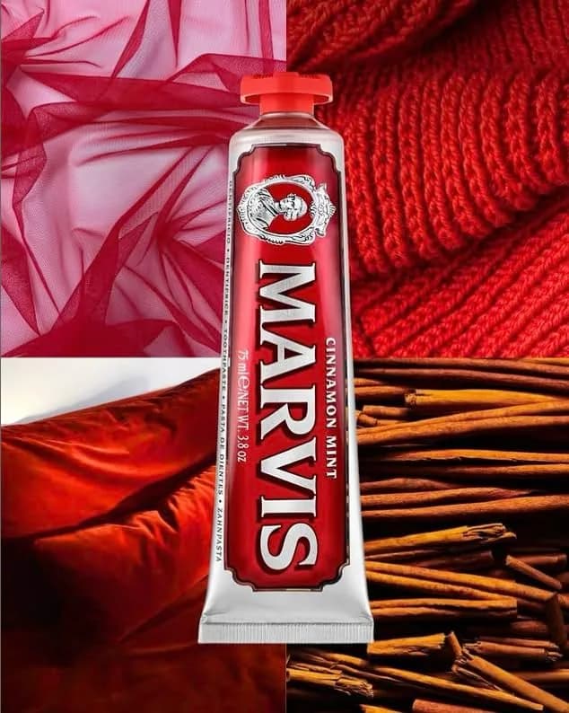 Marvis Cinnamon Mint Toothpaste 75ml (2.2 fl oz) | Made in Italy, Luxury Oral Care thumbnail 5