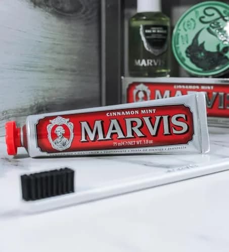 Marvis Cinnamon Mint Toothpaste 75ml (2.2 fl oz) | Made in Italy, Luxury Oral Care thumbnail 3