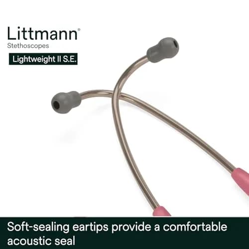 3M Littmann Lightweight II S.E. Stethoscope, 28" Pearl Pink Tube | Tunable Diaphragm & Dual-Sided Chestpiece thumbnail 5