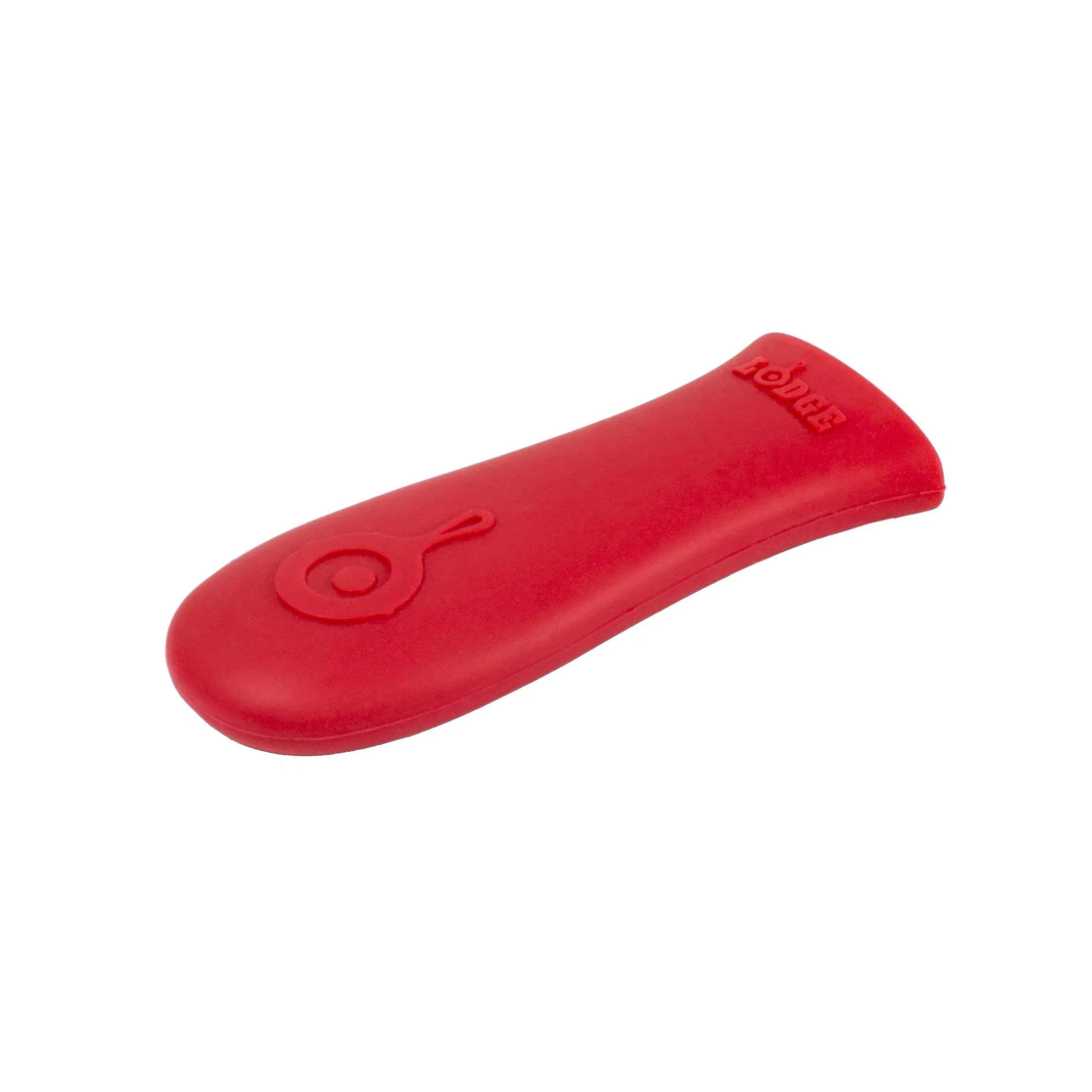 Lodge Red Silicone Hot Handle Holder | Heat-Resistant Cast Iron Skillet Handle Cover for Pans 9 Inches & Larger (14.3cm x 5.1cm) - main product image