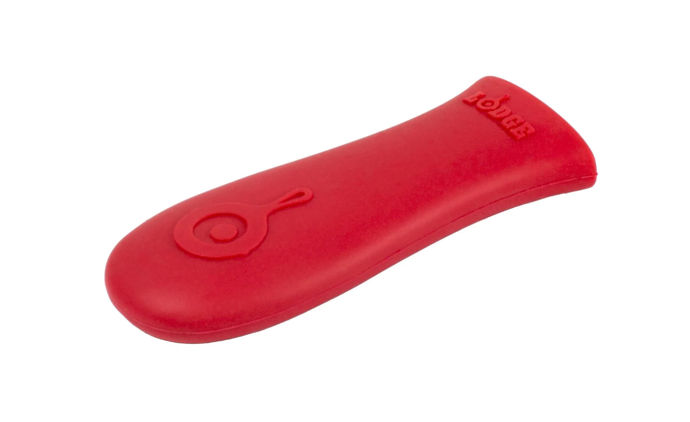 Lodge Red Silicone Hot Handle Holder | Heat-Resistant Cast Iron Skillet Handle Cover for Pans 9 Inches & Larger (14.3cm x 5.1cm) - main product image