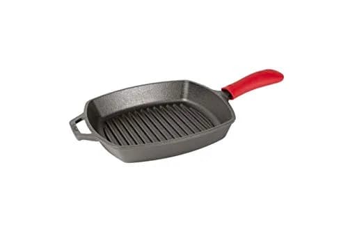 Lodge Red Silicone Hot Handle Holder | Heat-Resistant Cast Iron Skillet Handle Cover for Pans 9 Inches & Larger (14.3cm x 5.1cm) thumbnail 4