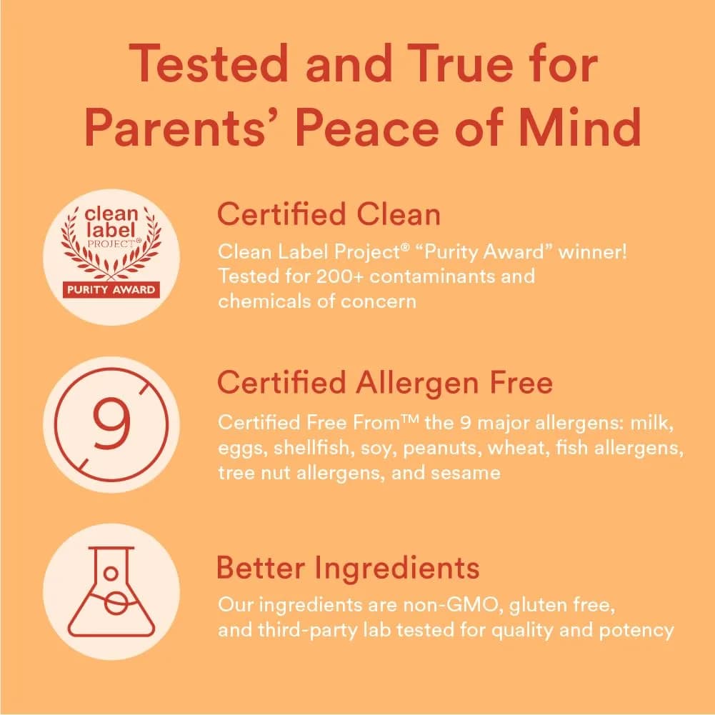 SmartyPants Kids Multivitamin Gummies with Omega 3 Fish Oil 120 Count | Gluten-Free, Fruity Flavors, Immune Support - view 8