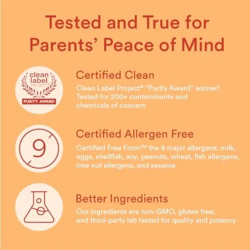 SmartyPants Kids Multivitamin Gummies with Omega 3 Fish Oil 120 Count | Gluten-Free, Fruity Flavors, Immune Support thumbnail 8