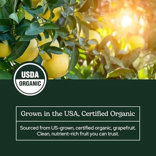 Eclectic Herb Organic Grapefruit Powder Supplement | Nutritional Drink Mix, USDA Organic, Vegan, Non-GMO (90 g | 3.2 oz) thumbnail 6