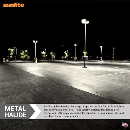 Sunlite Metal Halide Lamp 150W | Pulse Start, ED17, E26, 14000 Lumens, 4000K thumbnail 4