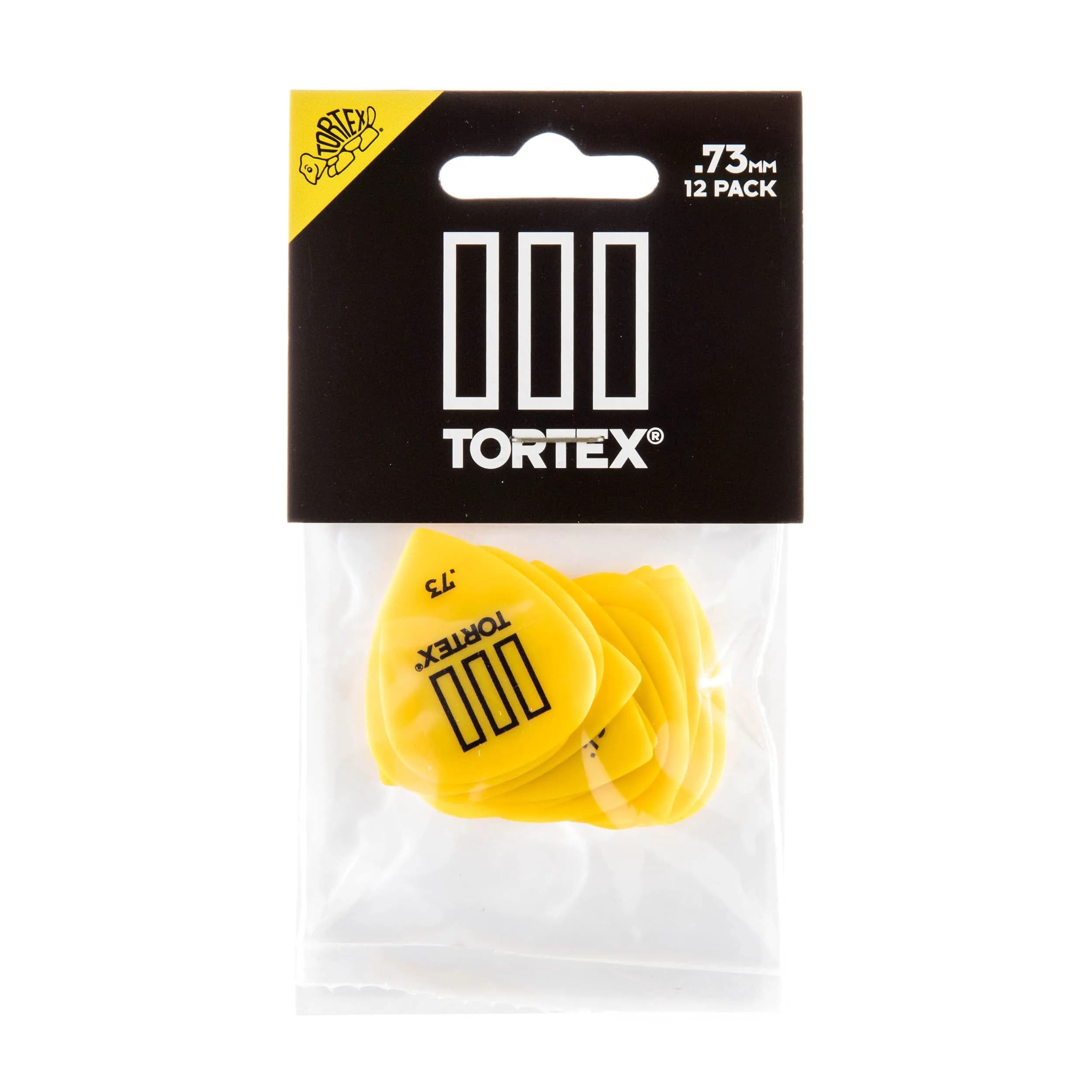 Jim Dunlop Tortex TIII Pick 0.73mm (Yellow) | 12 Pack Guitar Plectrums - view 4