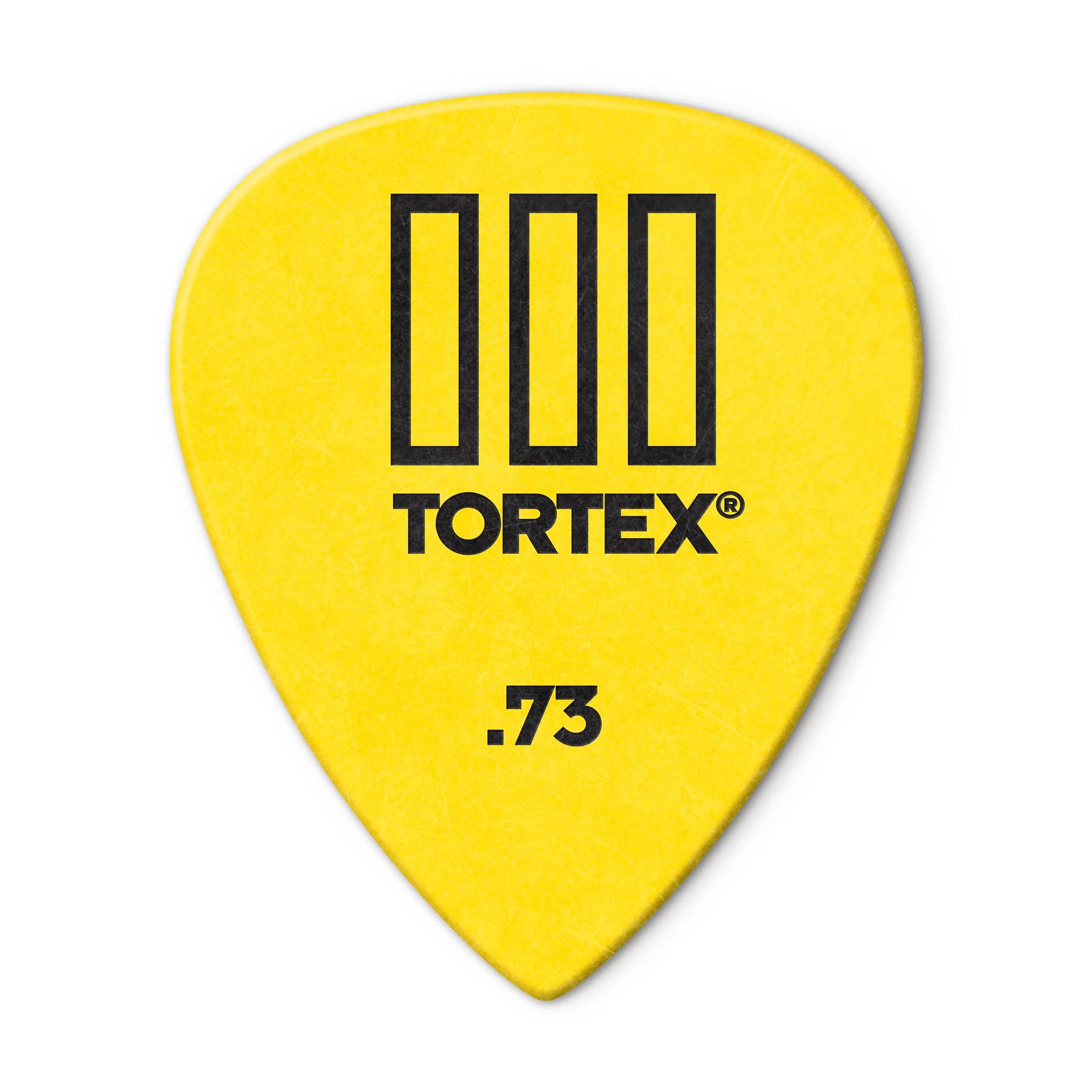 Jim Dunlop Tortex TIII Pick 0.73mm (Yellow) | 12 Pack Guitar Plectrums
