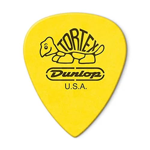 Jim Dunlop Tortex TIII Pick 0.73mm (Yellow) | 12 Pack Guitar Plectrums thumbnail 2
