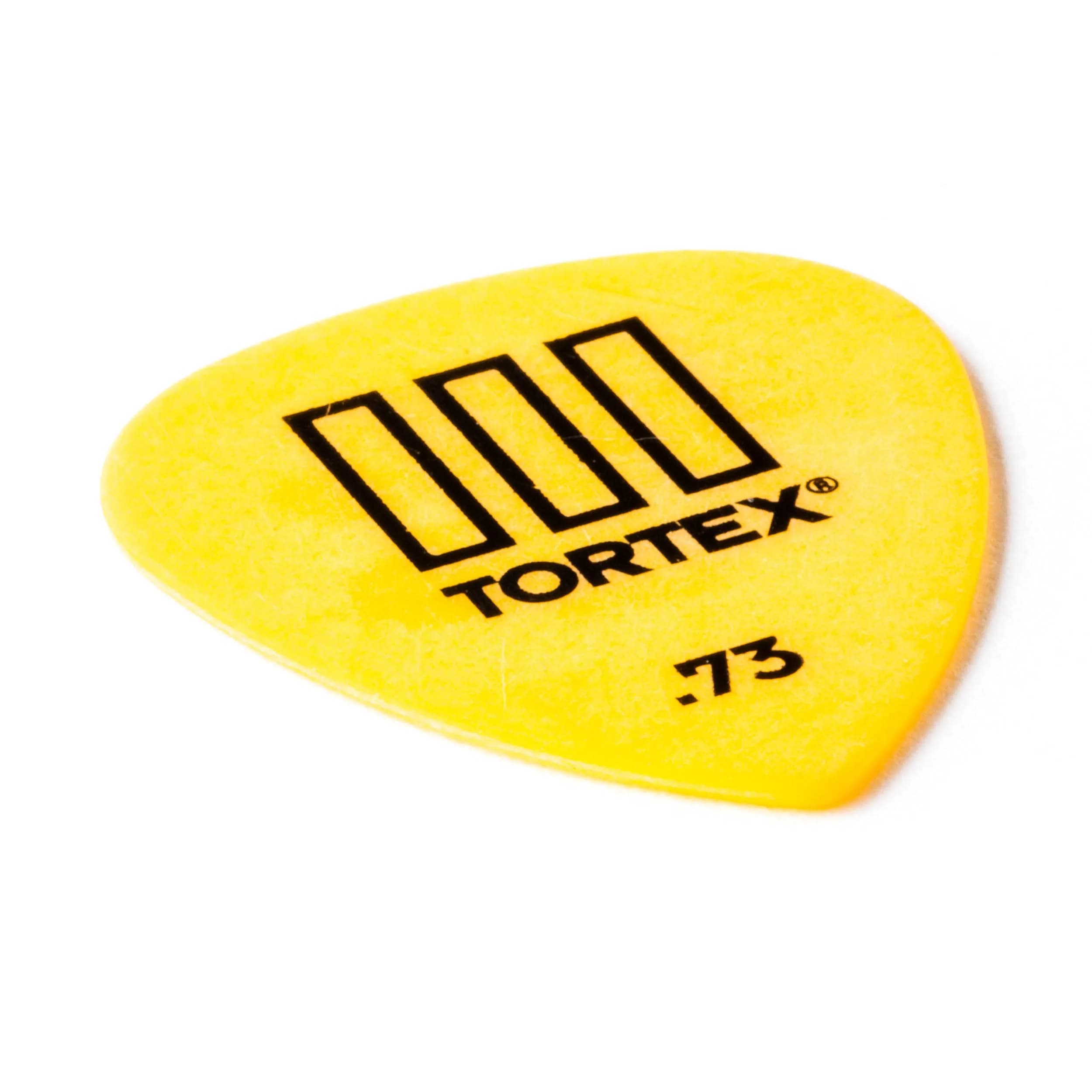 Jim Dunlop Tortex TIII Pick 0.73mm (Yellow) | 12 Pack Guitar Plectrums - view 3