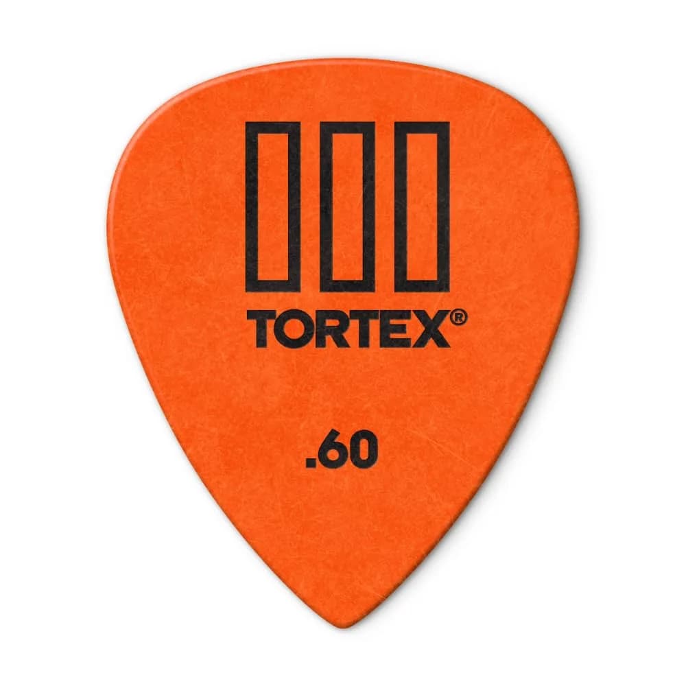 Jim Dunlop Tortex TIII Pick 0.60mm (12 Pack) | USA-Made Delrin Plectrums for Precision Playing - main product image