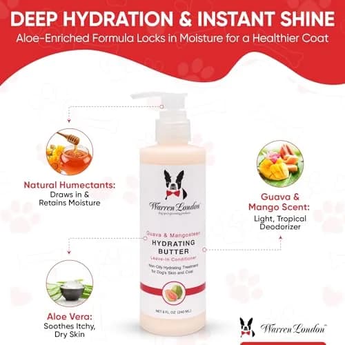 Warren London Hydrating Butter - Guava & Mango | 1 Gallon | 24-Hour Moisturizing for Dogs thumbnail 4