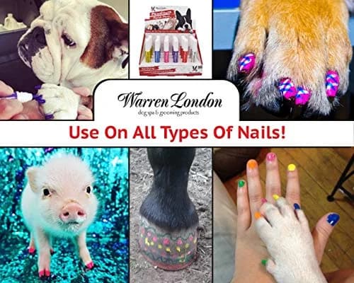 Warren London Pawdicure Dog Nail Polish Pens | Made in USA | Quick Dry, Low Odor, Non-Toxic | 13 Colors | Pink thumbnail 4