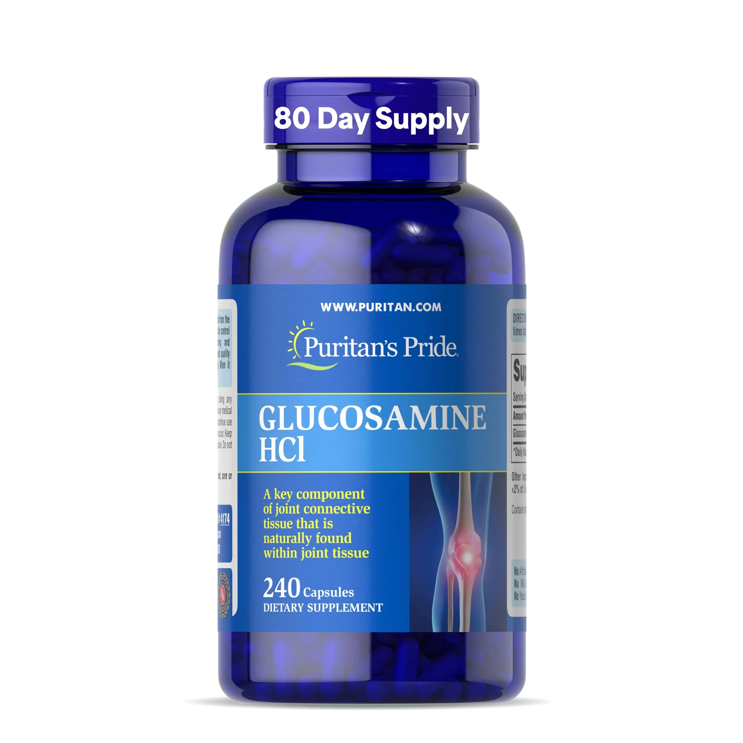 Puritan's Pride Joint Formula Glucosamine HCI 680mg | Supports Cartilage & Joint Health - main product image