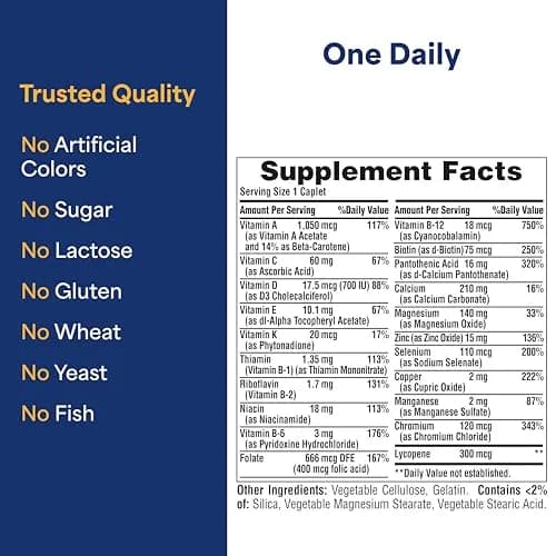 Puritan's Pride One Daily Men's Multivitamin 100 Count (3 Month Supply) | Supports Heart, Immune & Reproductive Health thumbnail 5