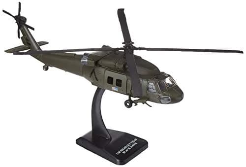 NewRay Sky Pilot UH-60 Black Hawk Diecast Helicopter 9.5 inches | Detailed 1:60 Scale Replica thumbnail 1