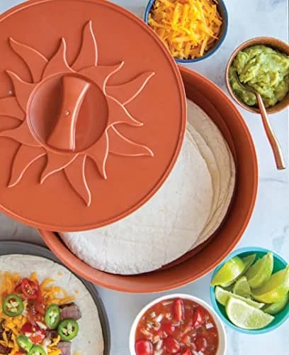 Nordic Ware Microwave Tortilla and Pancake Warmer, 10-Inch | Fits Large Tortillas & More thumbnail 2